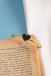 free size black heart bracelet