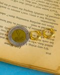 thin basic gold earrings