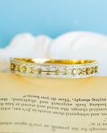 gold double layer straus bracelet
