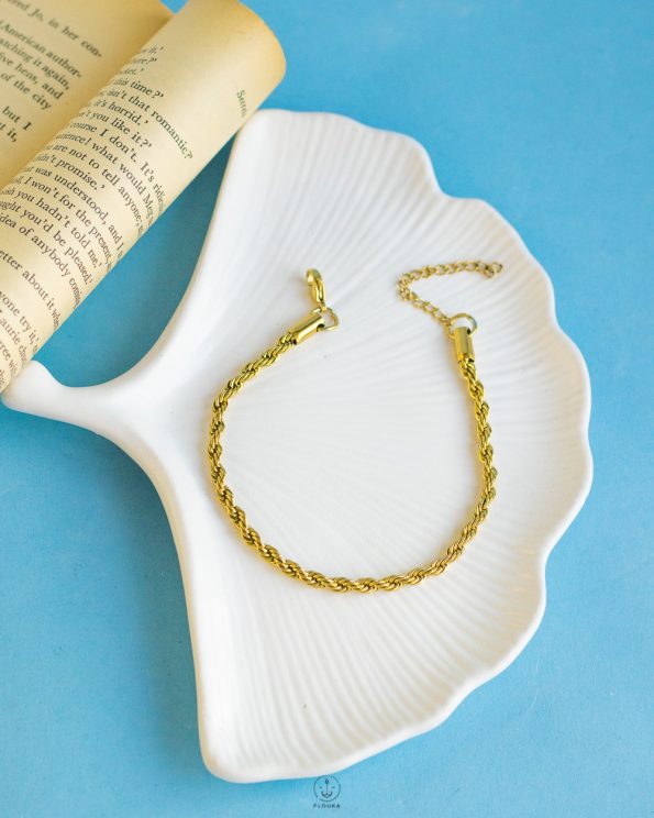wide rope anklet