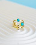 free size fayrouz crescent ring