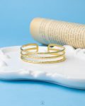 triple gold free size bracelet