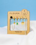 straus green earrings set