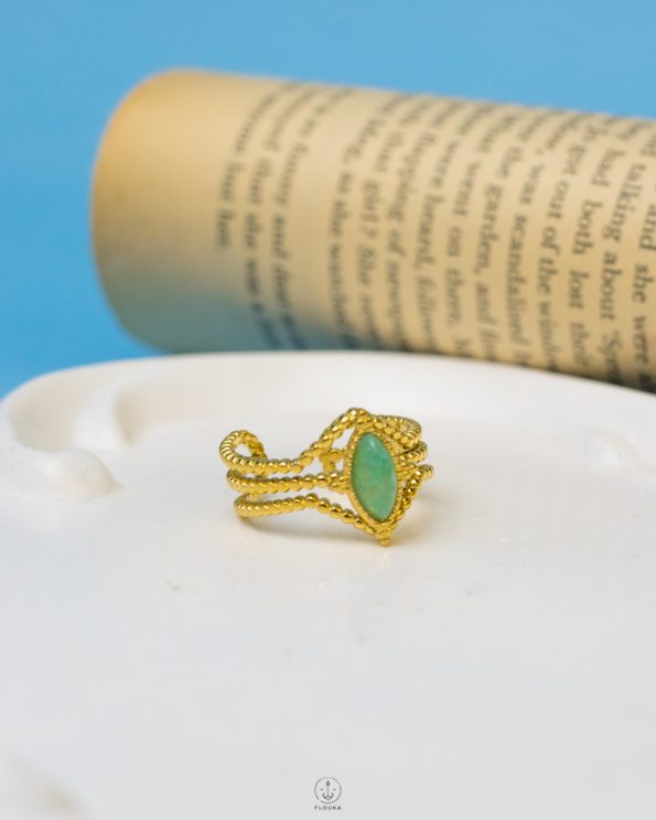 Turquoise free size ring