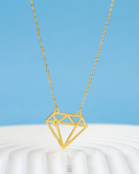 daimond shape necklace