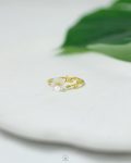 flower gold ring