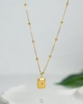 simple straus gold necklace