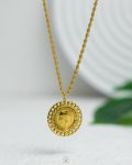 coin gold necklace