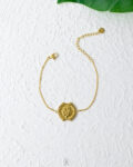 gold 1 coins bracelet