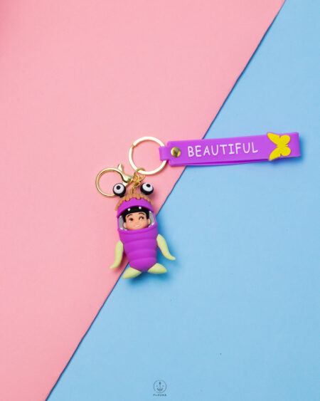 BOO rabber keychain