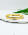 mix silver straus & gold bracelet