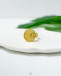 simple coin free size ring