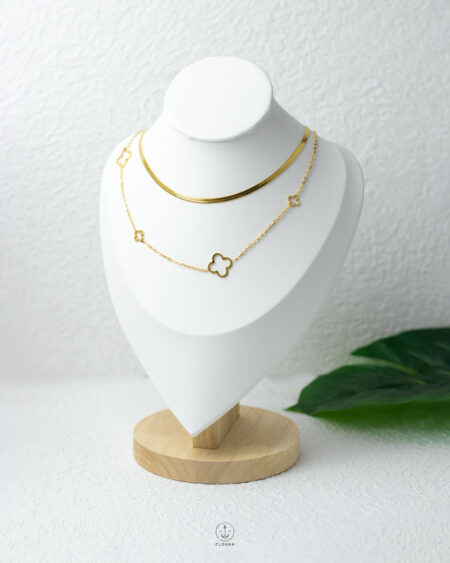 double layer vancleef necklace