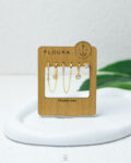 basic flower straus set earring