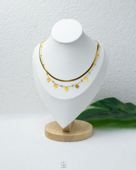 double layer bulgari necklace