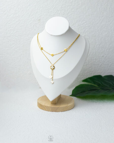 double layer louis vuitton necklace