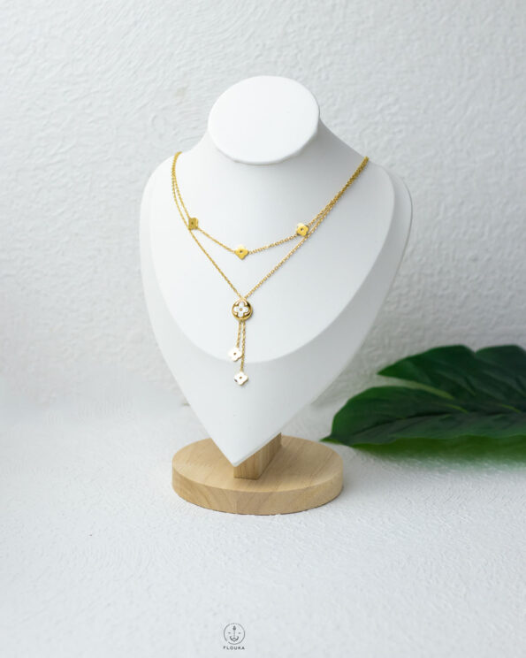 double layer louis vuitton necklace