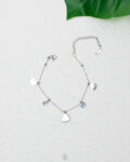 silver hearts bracelet