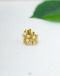 fake pearl free size ring