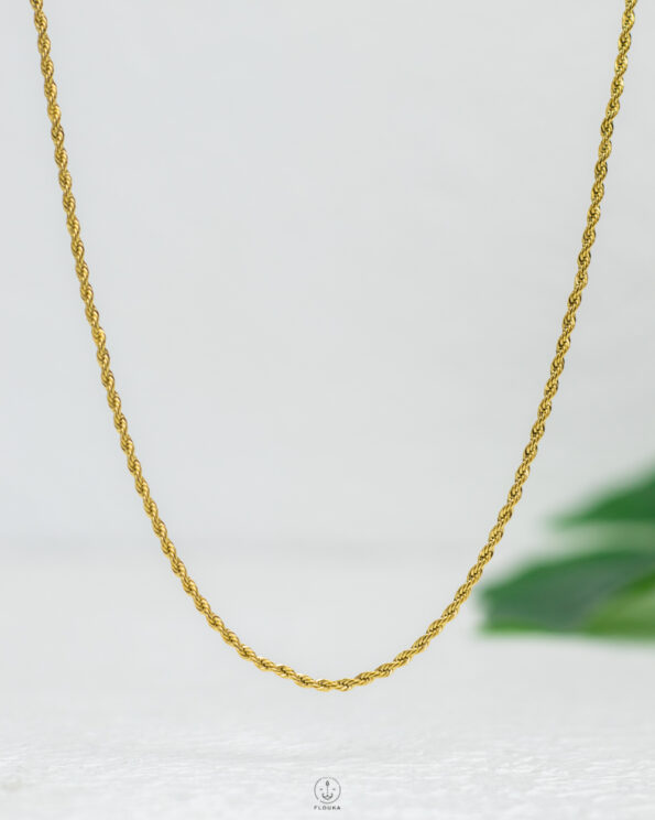 gold rope kids nacklace