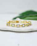 mix silver & gold chains bracelet