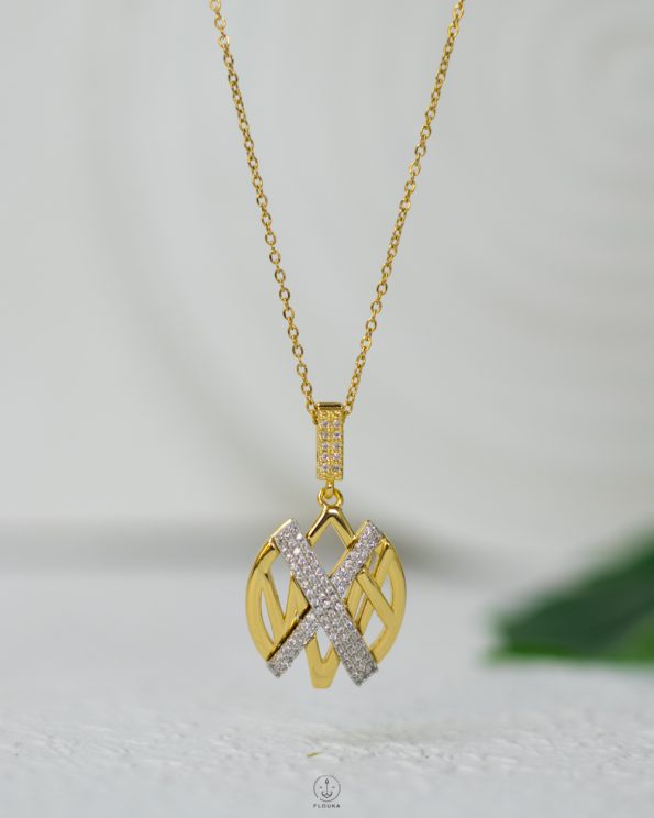 x straus gold necklace