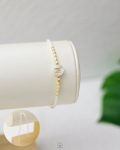 white letter ( M ) hand made bracelet