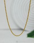 simple rope gold necklace