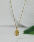 white flower necklace
