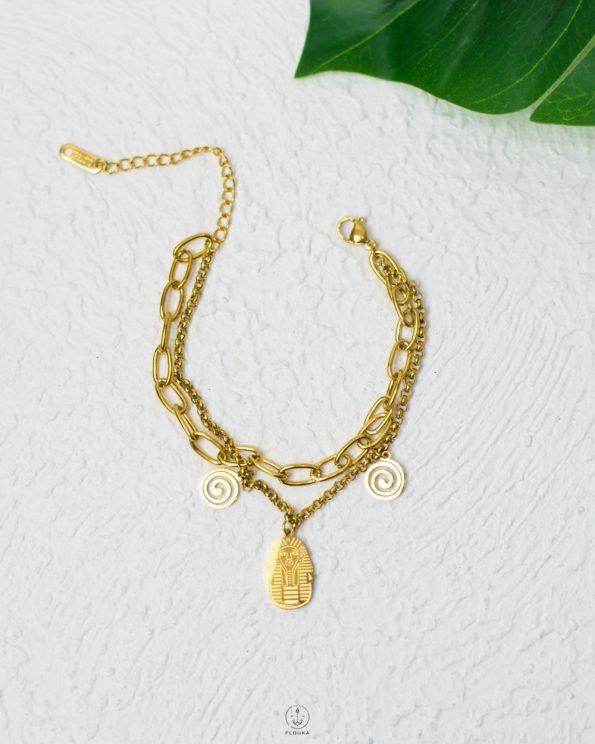 gold pharonic bracelet