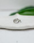 basic silver free size ring