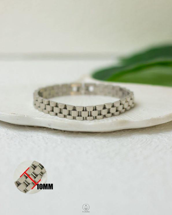 10mm rolex silver bracelet