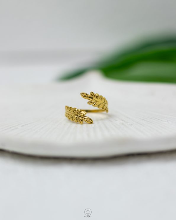 double feather free size ring