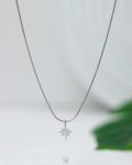space star silver necklace
