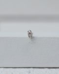 silver strus leaf piercing