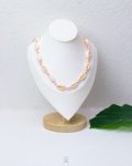 free size summer pink seashell necklace