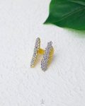 free size mix gold & silver straus ring