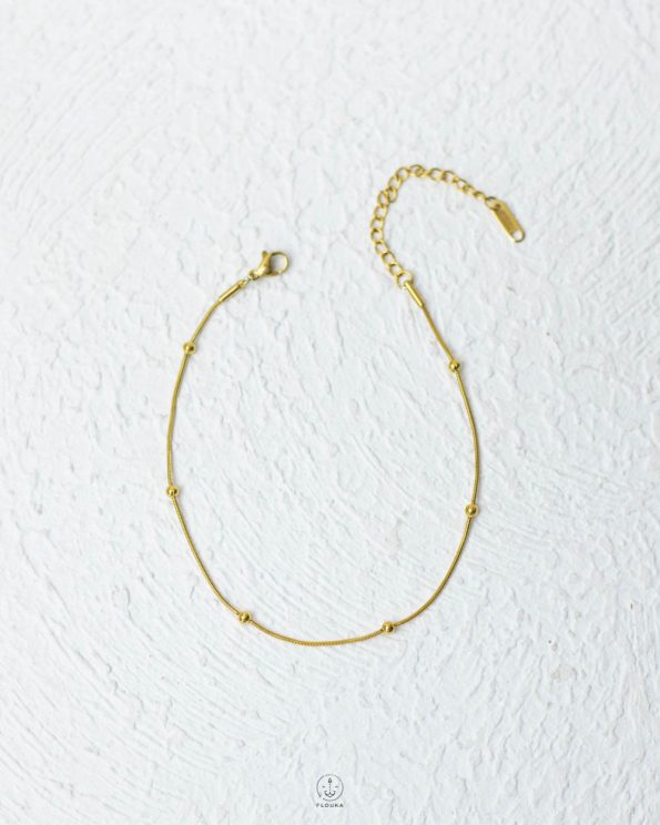 gold mouse ball ankelet